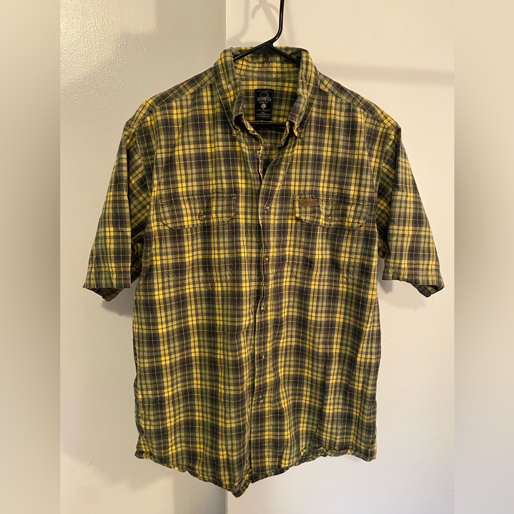 Redhead Men's Yellow Plaid Shirt